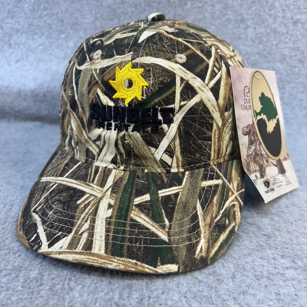 Sunbelt Rentals Mens Camo Outdoor Cap Mossy Oak Shadow Grass Blades Hat OSFM